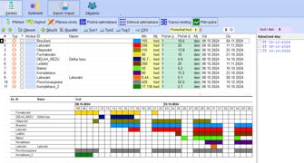 DAEX Plan praci operace 335 SPINAR software - DAEX DESIGN Standard 25