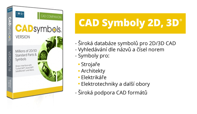 TurboCAD Cadsymbols symboly 2D 3D v1 2 - CAD Symbols 30 miliónů pro DWG, DXF, 3DS. TCW..