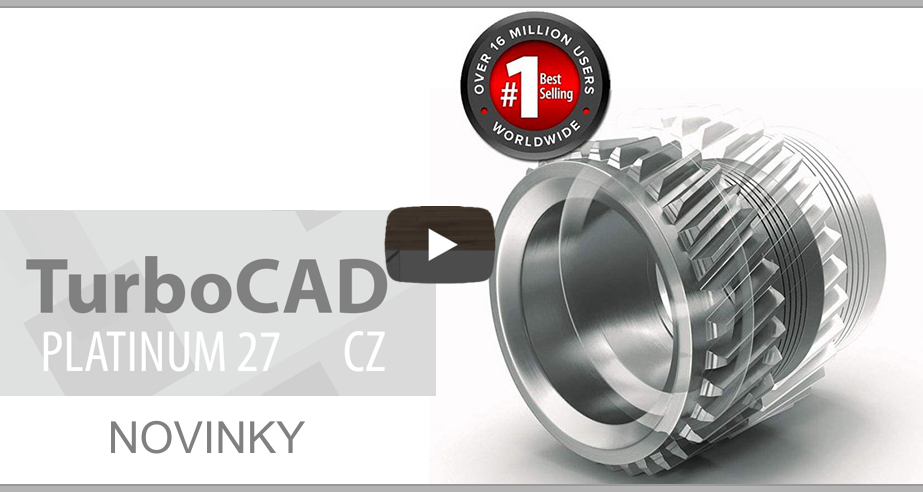 TurboCAD 27 video SPINAR software2E - TurboCAD Deluxe 28 CZ + přes 30 miliónů CAD Symbols