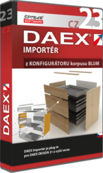 DAEX IMPORTÉR z Konfigurátoru korpusů od firmy BLUM