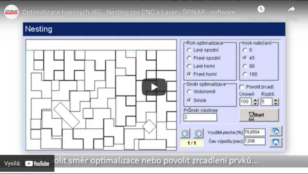optimalizace tvarovych dilu 1024x578 - DAEX CUT Optimalizace pro&nbsp;pily a CNC