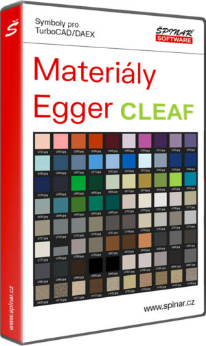 Materiály Egger CLEAF pro TurboCAD/DAEX DESIGN