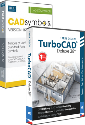 TurboCAD Deluxe 28 CZ + přes 30 miliónů CAD Symbols