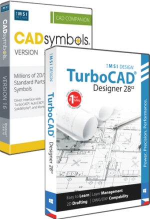 TurboCAD Designer 28 CZ + 30 miliónů CAD Symbols