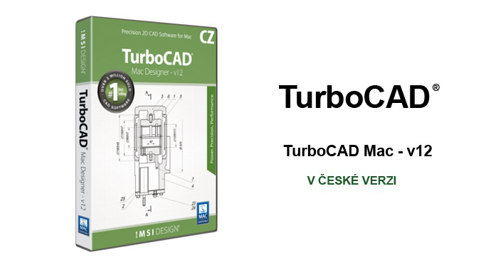 TurboCAD MAC 2D spinar software 2B - TurboCAD MAC Designer 12 CZ v akční ceně
