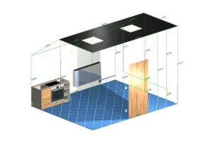 DAEX DESIGN Standard 24 - galerie - Laser - naměřený prostor 3D 