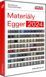 Materiály Egger 2024 pro DAEX DESIGN 28 / TurboCAD 28