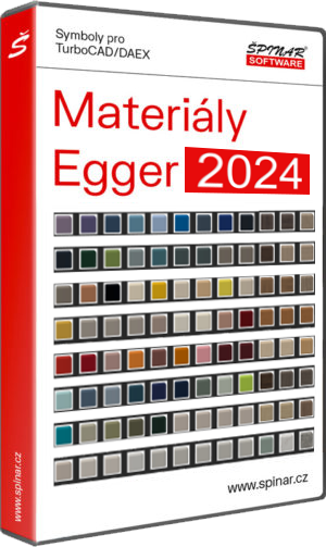 Materiály Egger 2024 pro DAEX DESIGN 24 / TurboCAD 28