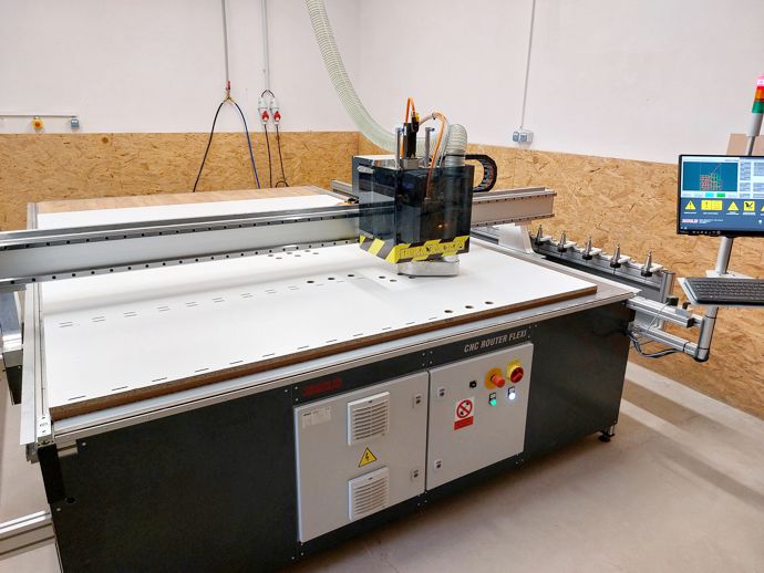 CNC – nesting – obrábění desky