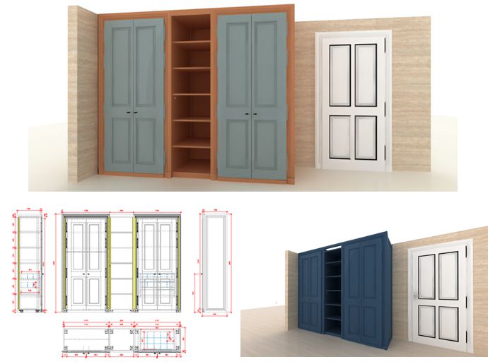 Ukázka návrhu skříně v DAEX DESIGN